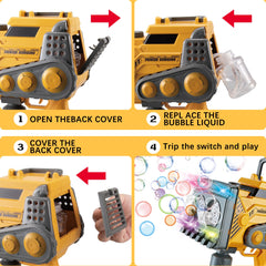 Engineering Vehicle Automatic Double Cylinder Bubble Machine