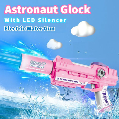 Astronaut Glock With LED Silencer Electric Water Gun