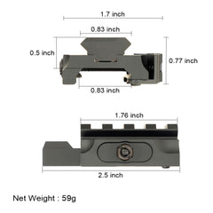 Heightening Quick Release Rail 20mm Base 50mm